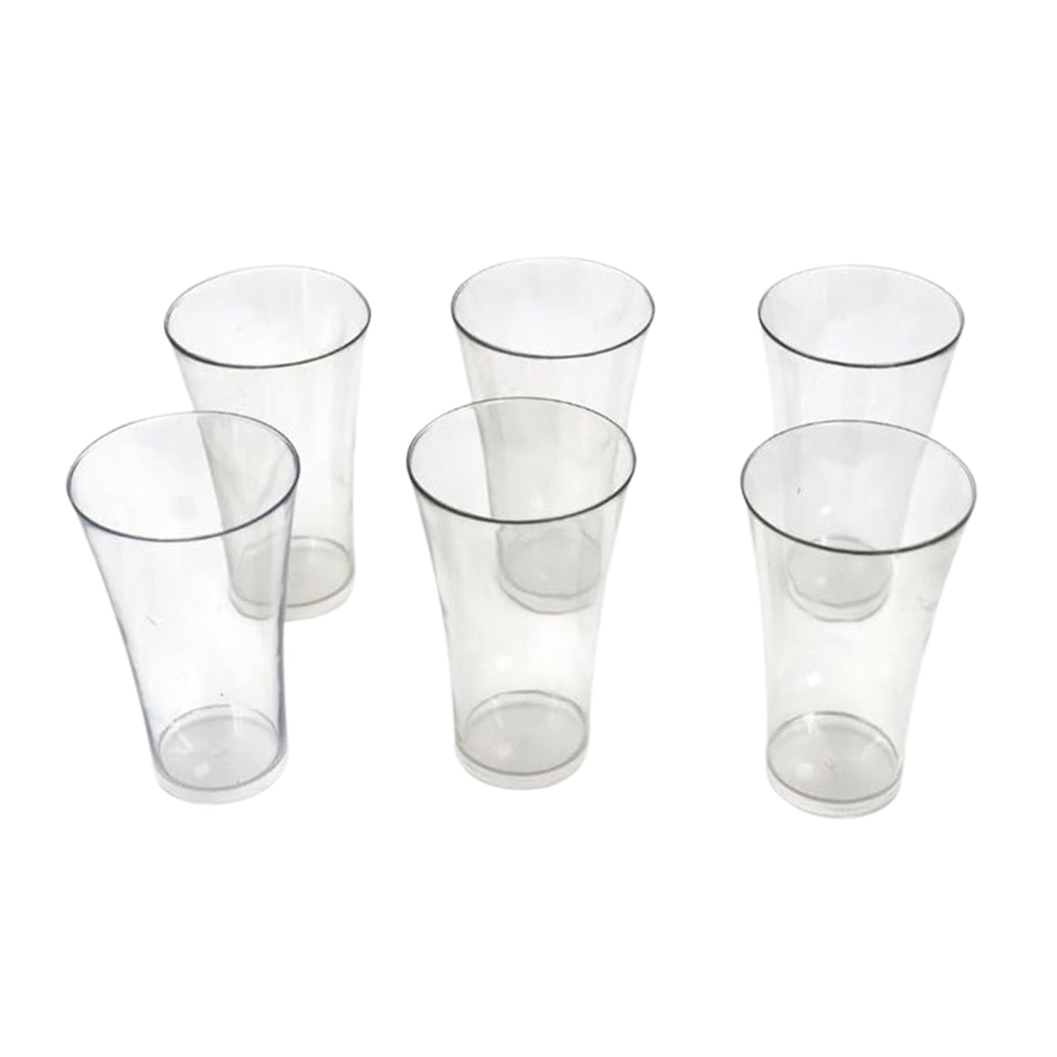 Stylish look Plastic Juicy Glass, Transparent Glasses Set 300ml (6pcs) Stylish look Plastic Juicy Glass, Transparent Glasses Set 300ml (6pcs)